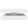 Mesa de centro giratoria 360 grados blanco 90x90x34.5 cm 4