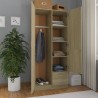 Armario de aglomerado color roble Sonoma 80x52x180 cm 5