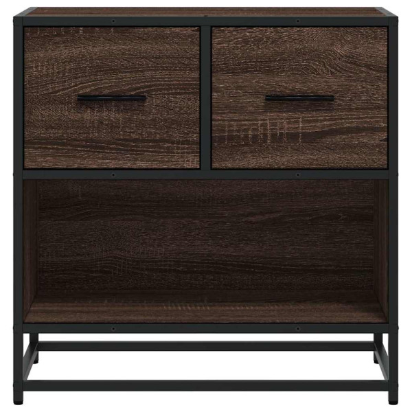 Mesilla de noche roble marrón 60x31x60 cm madera contrachapada M 5