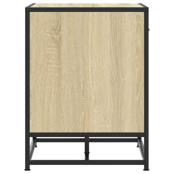 Banco zapatero madera de ingeniería roble sonoma 60x40x53.5 cm M 5