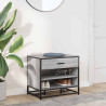 Banco zapatero madera de ingeniería gris sonoma 60x40x53.5 cm 3