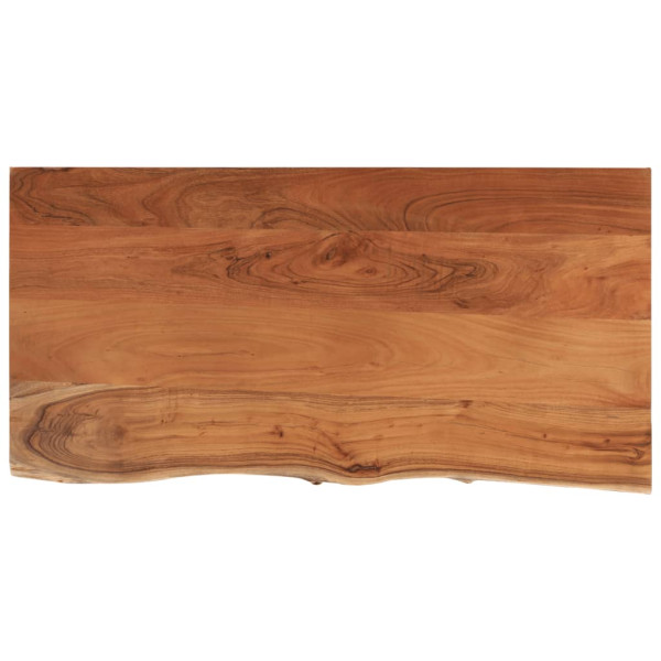 Tablero rectangular madera de acacia borde vivo 80x40x3.8 cm M 2