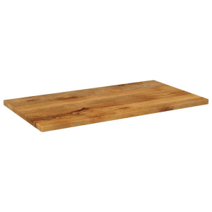 Tablero de mesa rectangular madera maciza mango 110x60x2.5 cm H