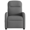 Sillón reclinable eléctrico de tela gris oscuro 5