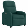 Sillón reclinable eléctrico tela verde oscuro 4