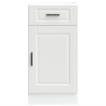 Mueble bajo de cocina Porto madera contrachapada blanca 4