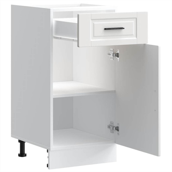 Mueble bajo de cocina Porto madera contrachapada blanca M 5