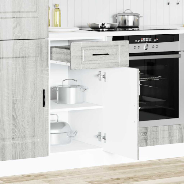 Mueble bajo de cocina porto gris sonoma madera reconstituida M 3