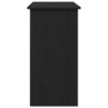 Escritorio de madera contrachapada negro 80x40x75 cm 5