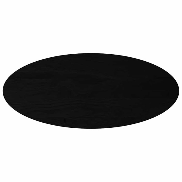 Tampo de mesa 140x60x4 cm carvalho maciça oval castanho-escuro M 2