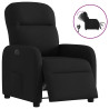 Sillón reclinable eléctrico de tela negro 1