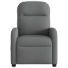 Sillón reclinable de masaje eléctrico tela gris oscuro 5