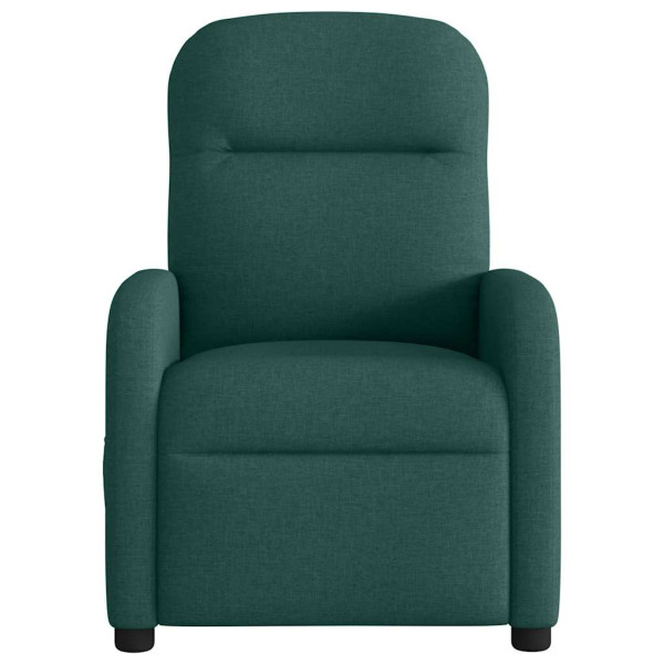 Sillón reclinable de masaje eléctrico tela verde oscuro M 5