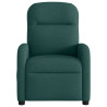 Sillón reclinable de masaje eléctrico tela verde oscuro 5