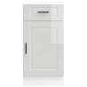 Mueble bajo de cocina porto alto brillo blanco 4