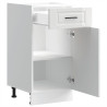 Mueble bajo de cocina porto alto brillo blanco 5