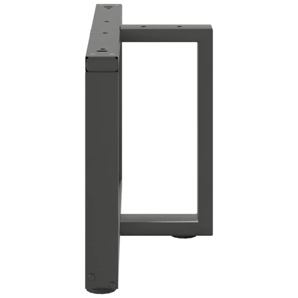 Pés para mesa de centro em forma de T. 2 peças. antracite. 60x25x(42-43) cm. aço M 5