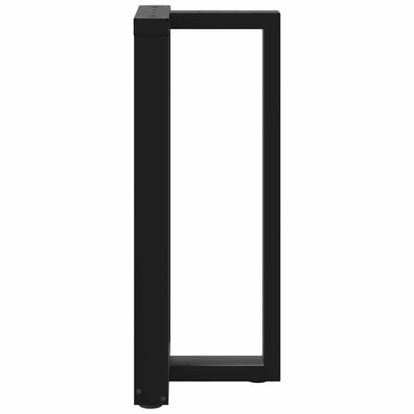 Pernas de mesa de bar em forma de T 2 peças aço preto 50x35x(91-92) cm M 5