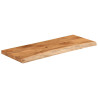 Tablero rectangular madera de acacia borde vivo 90x40x3.8 cm 3