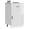 Mueble bajo de cocina porto alto brillo blanco 1