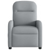 Sillón reclinable eléctrico tela gris claro 5