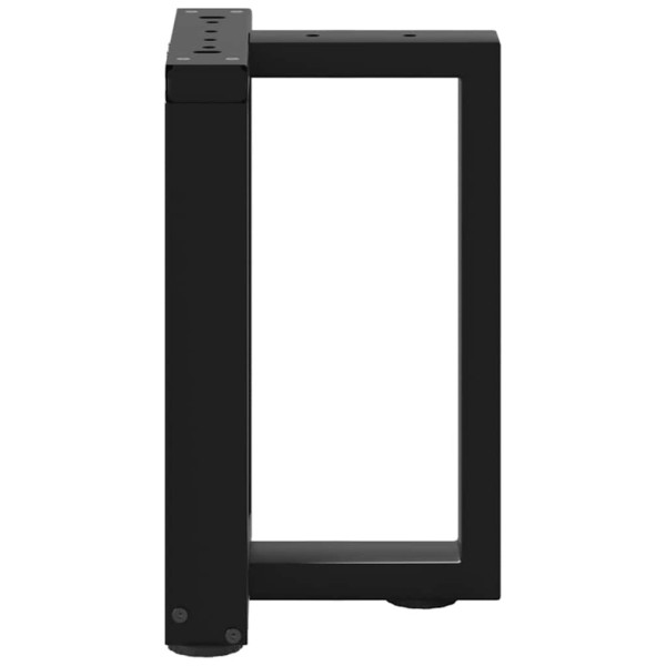 Pés para mesa de centro em forma de T. 2 peças. preto. 38x25x(42-43) cm. aço M 5