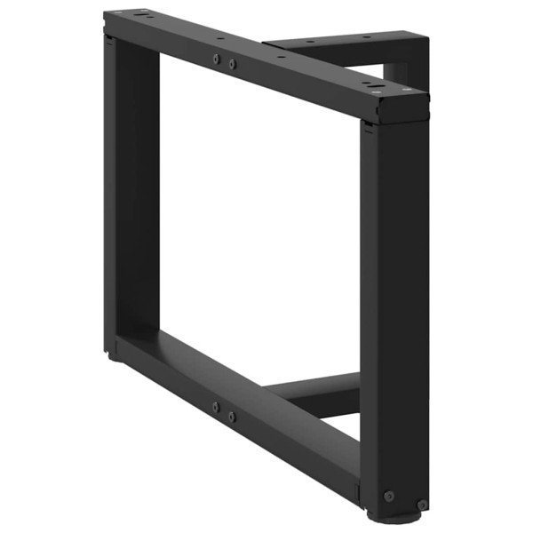 Pés para mesa de centro em forma de T. 2 peças. preto. 60x25x(42-43) cm. aço M 4