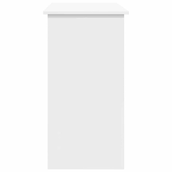 Escritorio de madera contrachapada blanco 80x40x75 cm M 5