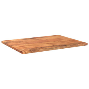 Tablero de mesa rectangular madera maciza acacia 90x50x2.5 cm H