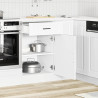 Mueble bajo de cocina Porto madera contrachapada blanca 3