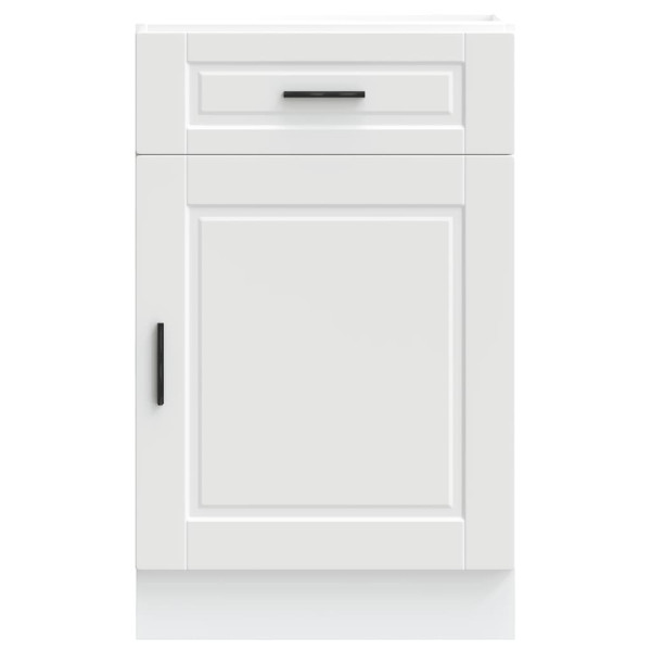 Mueble bajo de cocina Porto madera contrachapada blanca M 4