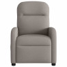 Sillón reclinable de masaje eléctrico tela gris taupe 5