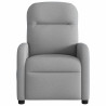 Sillón reclinable de masaje eléctrico tela gris claro 5