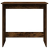 Escritorio de madera contrachapada roble ahumado 80x40x75 cm 4