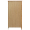Mueble zapatero de madera maciza de roble 76x37x105 cm 4