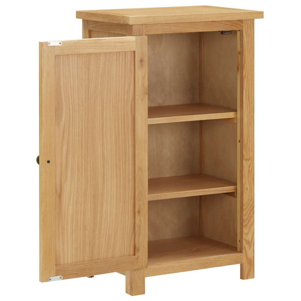 Aparador de madera de roble maciza 45x32x85 cm M 2