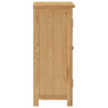 Aparador de madera de roble maciza 45x32x85 cm 4