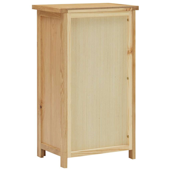 Aparador de madera de roble maciza 45x32x85 cm M 5