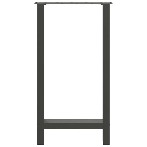 Pernas de mesa de aço antracite 2 pcs 40x(90-91) cm M 5