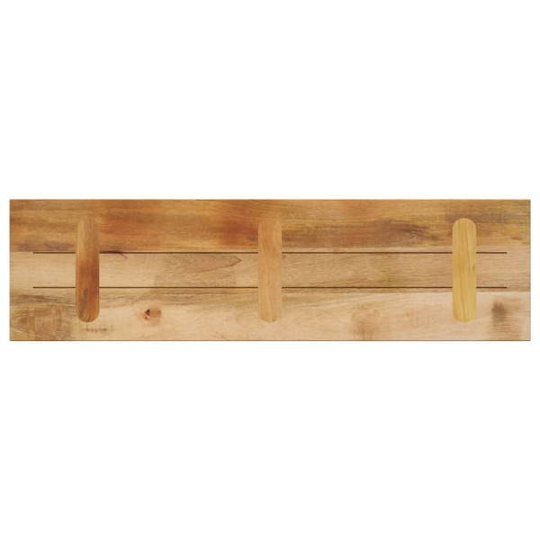Tablero de mesa rectangular madera mango rugosa 120x20x2.5 cm M 5