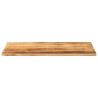 Tablero de mesa rectangular madera mango rugosa 100x70x3.8 cm 3