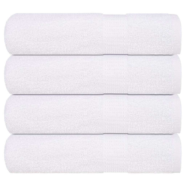 Toallas de mano 4 piezas blanco 50x100 cm 360 g/m² 100% algodón D