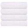 Toalhas de mãos 4 pcs 50x100 cm 360 gsm 100% algodão branco 1