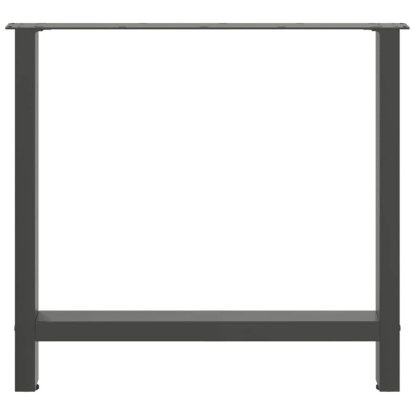 Patas de mesa de centro antracita 2 uds 70x(72-73) cm acero M 5