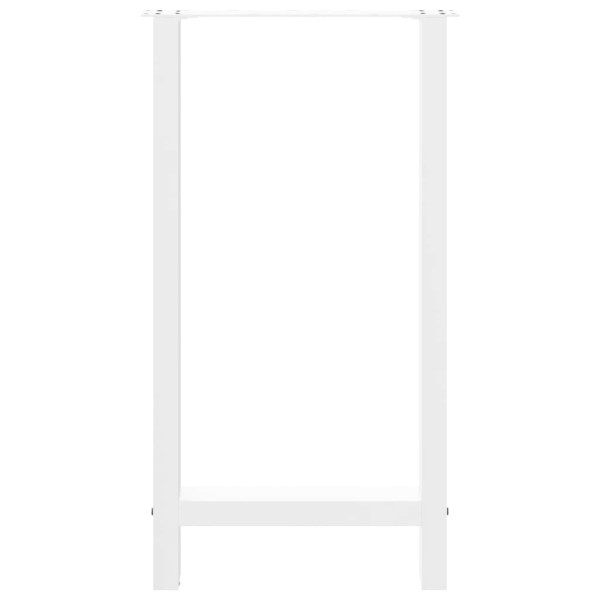 Patas de mesa de centro acero blanco 2 uds 40x(90-91) cm M 5