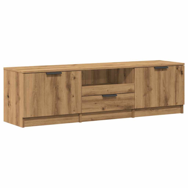 Mueble de TV madera de ingeniería roble artisan 140x35x40 cm M 2