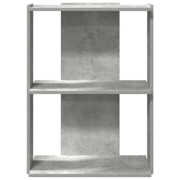 Estante 3 camadas betão 60x30x80 cm madeira trabalhada cinzento M 4