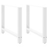 Pés para mesa de jantar . 2 peças. 90x (72-73) cm. branco. aço 1