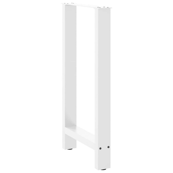 Pernas de mesa de centro em aço branco 2 unidades 50x(90-91) cm M 4