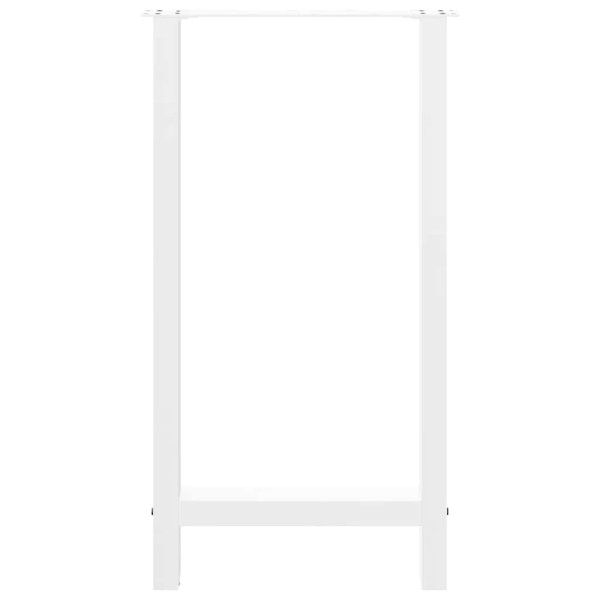 Patas de mesa de centro acero blanco 2 uds 50x(90-91) cm M 5